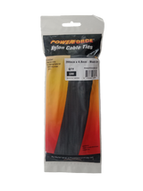 POWERFORCE Cable Tie Black UV 200mm x 4.8mm Weather Resistant Nylon. Pack of 100. Made from U.L. Approved Nylon 6/6 with Flamability Rating of UL 94V-2.