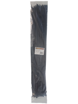 POWERFORCE Cable Tie Black UV 940mm x 9mm Weather Resistant Nylon. Pack of 100. Made from U.L. Approved Nylon 6/6 with Flamability Rating of UL 94V-2.