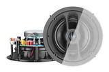 LUMI Audio 6.5" Wi-Fi & Bluetooth Ceiling Speakers (Active & Passive) RMS Power 60W, 0.75" Silk Dome Tweeter, Frequency 70Hz-20kHz, Wi-Fi 802.11b/g/n,Bluetooth V5.0, DC 24V/2.5A. Sold as a Pair. FLF-6WBS
