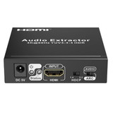 LENKENG HDMI Audio Extractor. 1x HDMI In. 1x HDMI Out. 3x Audio Out. Audio Signal Out via Toslink (Optical Audio) - Coaxial or 3.5mm R/L Audio Port.