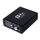 LENKENG Digital to Analogue Audio Converter. Digital TosLink to Analogue Stereo (L/R RCA & 3.5mm). Power Adapter Included.