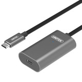 UNITEK 5M USB 3.1 USB-C Active Extension Cable. USB-C Male to USB-C Female. Connect Device to Device. Data Transfer Speed up to 5Gbps. Plug and play. * Optional Power adaptor is not included* U305A