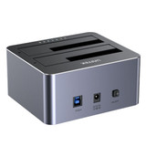 UNITEK USB3.0 to Dual SATA HDD Aluminium Docking Station with Offline clone function. Compatible with all 2.5''/3.5'' SATA HDD/SSD with any capacity. Supports SATA III, SATA II & SATA I. Plug & Play. Y-3026