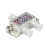 TRIAX RF 4-Way Splitter 5-2400MHz. All ports power pass - diode steered.   