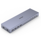 UNITEK HDMI KVM 4-in-1-Out Switch & Supports 4K@60Hz UHD. Includes 4x USB-A Ports - 4x HDMI Inputs & 1x HDMI Output Ports - 4x PC input Ports. Switch Buttons - LED Lights. Includes Cables.