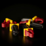 RACKSTUDS Series II 100-pack Maroon Smart Rack Mounting System. Universal Replacement for Cage Nuts Used to Mount IT - Pro A/V - Security & Teleco Equipment in 19". Designed For Rails 2.2mm Thick.