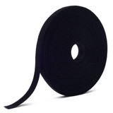 VELCRO ONE-WRAP 19mm Continuous 22.8m Fire Retardant Cable Roll. Custom Cut to Length. Self-Engaging Reusable & Infinitely Adjustable. Easy Cable Management. Black Colour