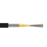 DYNAMIX 2km OM3 6 Core Multimode Micro Armoured Fibre Cable Roll Indoor Outdoor Rated. Black ONFR Jacket. ** Brought into order only