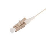 DYNAMIX 2M LC Pigtail OM4 12x Pack Colour Coded, 900um Multimode Fibre, Tight Buffer LSZH Jacket