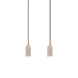 DYNAMIX 0.25m Cat6A 10G Beige Ultra-Slim Component Level UTP Patch Lead (30AWG) with RJ45 Unshielded Gold Plated Connectors. Supports PoE IEEE 802.3af (15.4W).