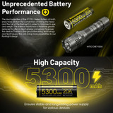 Nitecore Li-Ion Rechargeable 21700 Battery 5300Mah 3.6V
