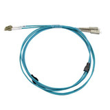 DYNAMIX 30M LC/LC OM3 Armoured Fibre Lead (Duplex, Multimode) Aqua 3.3mm LZSH Jacket