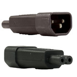 DYNAMIX IEC Male C14 to C7 N8 Female Adapter