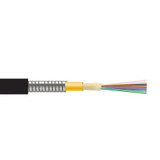 DYNAMIX 2km OM3 12 Core Multimode Micro Armoured Fibre Cable Roll Indoor Outdoor Rated. Black ONFR Jacket. ** Brought into order only