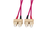 DYNAMIX 15M 50u SC/SC OM4 Fibre Lead (Duplex, Multimode) Raspberry Pink LSZH Jacket
