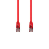 DYNAMIX 10m Cat6A S/FTP Red Slimline Shielded 10G Patch Lead. 26AWG (Cat6 Augmented) 500MHz with Gold Plate Connectors.