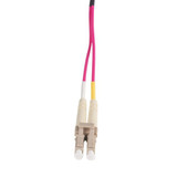 DYNAMIX 0.5M 50u LC/LC OM4 Fibre Lead (Duplex, Multimode) Raspberry Pink LSZH Jacket