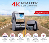 Viofo Dashcam 4K A129 Pro Duo Front + Hd 1080P Rear Dual Wifi Gps