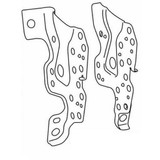 Radio Brackets Toyota Ist 2006 On Side Mount Brackets