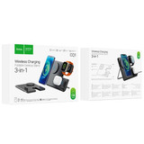 Hoco CQ1 15W 3-in-1 Wireless Fast Charger with Foldable Stand