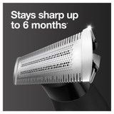 Braun Series X XT5200 Wet & Dry All-In-One Tool w/ 6 Attachments and Travel Pouch – Black/Grey-Metal