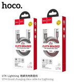 Hoco Premium Cloth Braided Cable w/Metallic Plug (U74) - iOS