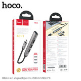 Hoco 4 in 1 Type C to USB Hub (HB26)