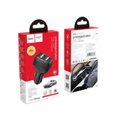 Hoco 2 Port USB Car Charger (Z36) Black