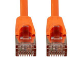 DYNAMIX 1m Cat6A S/FTP Orange Slimline Shielded 10G Patch Lead. 26AWG (Cat6 Augmented) 500MHz with Gold Plate Connectors.