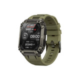 PROMATE IP67 Shock-Resist Smart Watch with Fitness Tracker & Bluetooth Calling. Large 1.95" Display. Up to 12 Days Battery Life. Heart Rate/Step/Sleep Tracker. Green Colour.
