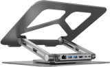 UNITEK Laptop Docking Station Stand with 360 Rotating Base. Inludes 2x USB-A Ports, 1x HDMI Port, USB-C PD 100W Port, 1x Gigabit Ethernet Port, Supports 