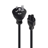 Alogic 2M Aus Pin Mains Plug To Iec C5 - Male To Female - Retail Box Packaging