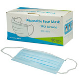 Disposable 3PLY Face Mask - 50pcs Earloop with Adjustable Nose Bridge Non-Medical, Soft, Comfortable & Non-irritating. Each Box Contains 50 Masks. STOCK CLEARANCE SALE