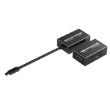 LENKENG USB-C to HDMI Extender Includes both Tx & Rx Units. Supports Resolution up to 4K@144Hz. Extend up to 60m with Network Cable. USB-C Input & HDMI Output Converter. Plug & Play.
