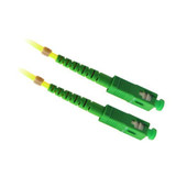 DYNAMIX 0.5M 9u SC APC/SC APC Simplex Single Mode G657A1 Bend Insensitive Fibre Lead. Yellow LSZH Jacket  