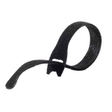 VELCRO Brand ECO Pre-cut 6pk Straps Made from 50% Recycled Materials. Strong, Durable, Reliable & Reusable. 9.5mm x 12.7cm Black Ties Suitable for Indoor or Outdoor Use. Wrap & Unwrap Over 1,000 Times.