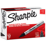 SHARPIE 12-Pack Metal Permanent Marker with Durable Chisel Tip. Tough, Durable, & Built for the Craftsmen. Bold Ink Marks on Wet & Oily Surfaces. Quick-drying Ink. Line Width: 2.0-5.0mm.