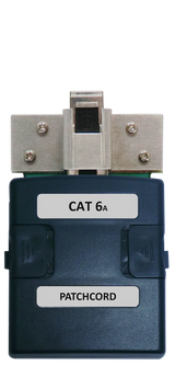 WIREXPERT Single CAT6A Patch Cord (PC) Adapter with Test Jack Mount for Performing Shielded/Unshielded CAT6A PC Testing  *Bought in to Order - 14 Day Lead