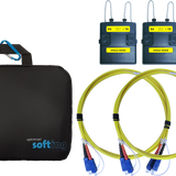 FIBERXPERT Singlemode Fiber Adapter 1310/1550nm Testing Kit. Includes 2x SM Adapters with SC Interfaces, 2x SC-LC Converter, 2x SC-LC Simplex Test Cords, 2x *Bought in to Order - 14 Day Lead