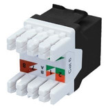 DYNAMIX Cat6 UTP Keystone RJ45 Jack for 110 Face Plate. T568A/B Wiring. 180 Jack. Colour Black.   