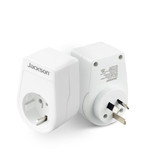JACKSON Slim Inbound Travel Adaptor for use in NZ/AUS. Europe, USA and Parts of Asia Plugs.  