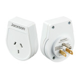 JACKSON Slim Outbound Travel Adaptor for use in USA/Canada. 3-Pin NZ/AUS Plugs.   