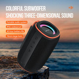 Vipfan 15W Bluetooth Speaker W/ Led Ring Light, Ipx6 Waterproof (Bs07)