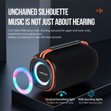Vipfan 15W Bluetooth Speaker W/ Led Ring Light, Ipx6 Waterproof (Bs07)