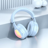 Hoco Bluetooth Headset W/ 46 Hours, Rgb Light (W48) - Blue