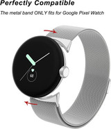 Google Pixel Watch      Milanese Loop Strap   Silver
