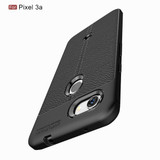 Google Pixel 3a      Leather Texture Case    Black