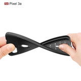 Google Pixel 3a      Leather Texture Case    Black