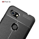 Google Pixel 3a      Leather Texture Case    Black