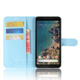 Google Pixel 2 Xl      Pu Wallet Case    [Lightblue]